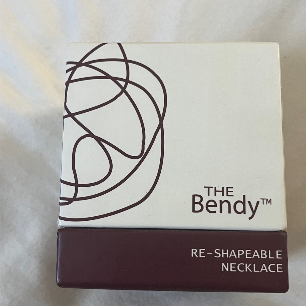 THe Bendy stainless steel bendable reshapable necklace or bracelet gold tone